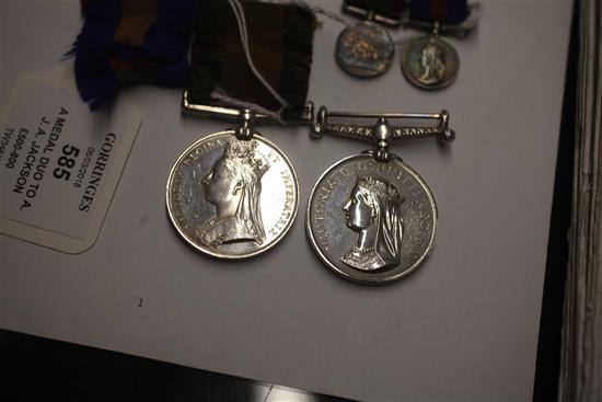 A medal duo to A. J. A. Jackson,